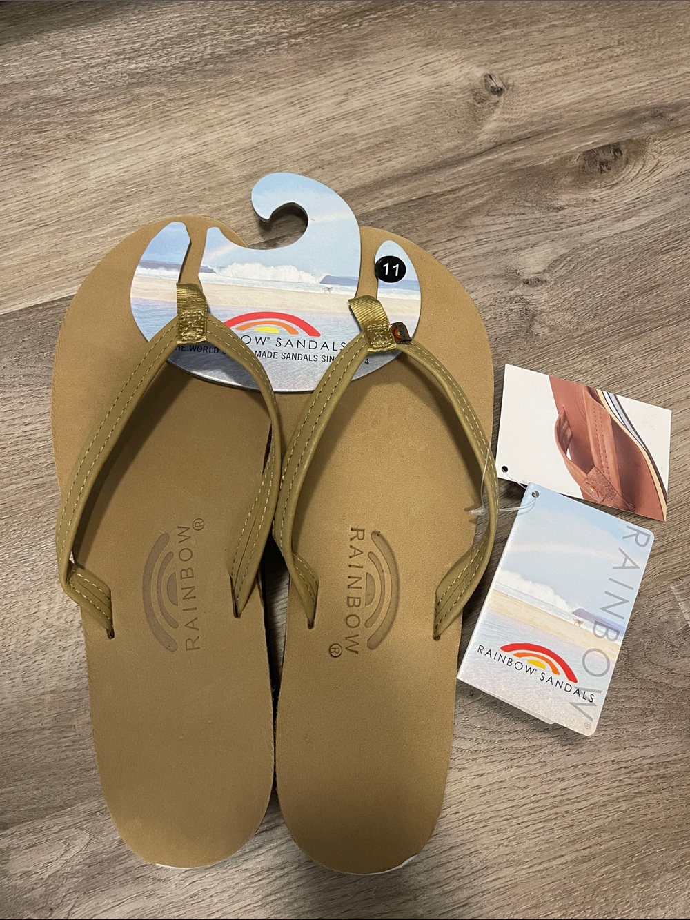 Rainbow Women's Double Arch Sierra Brown Flip Flop Sandals NEW WITH TAGS